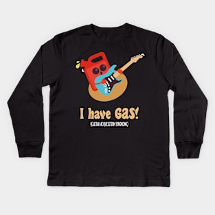 GAS Guitar Lover Acquisition Syndrome | Funny Guitarist Kids Long Sleeve T-Shirt